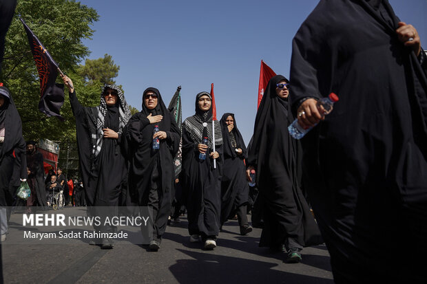 راهپیمایی جاماندگان اربعین حسینی در شیراز