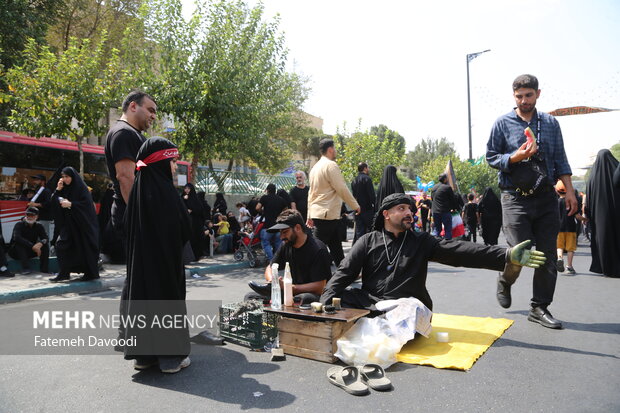 جاماندگان اربعین حسینی در حرم شهرری