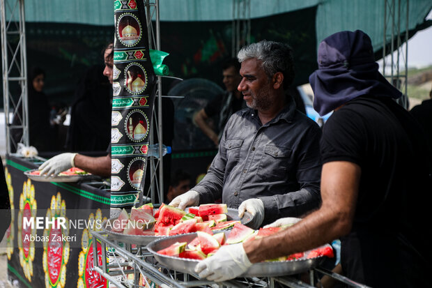 مراسم جاماندگان اربعین در میناب