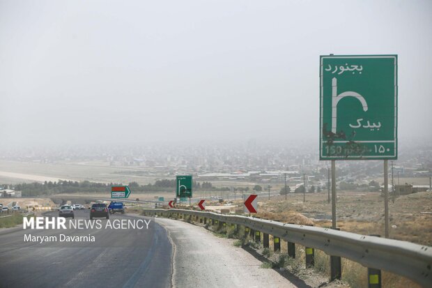 بجنورد در وضعیت قرمز آلودگی هوا