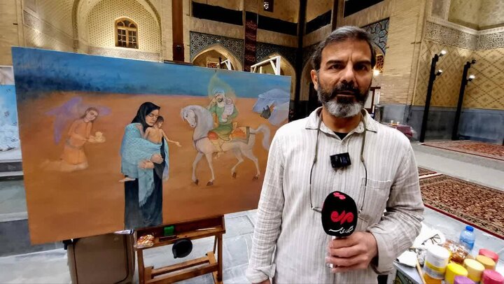 خلق تصویر تلفیق عاشورا و تشنگی مردم غزه