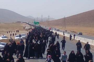 مشارکت ۱۱۳ هزار نفری مردم بام ایران در پیاده‌روی جاماندگان اربعین