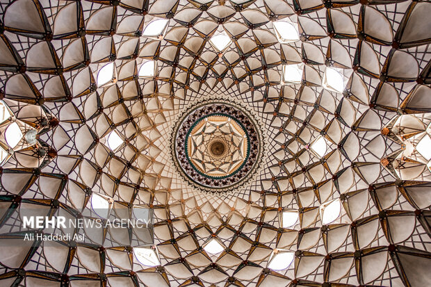 سقف خانه عباسیان  کاشان