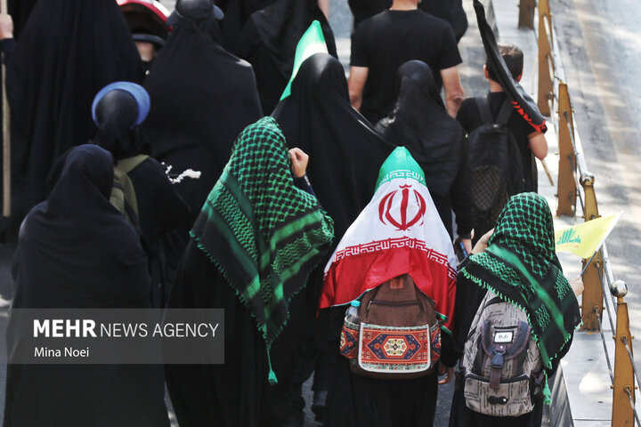 مراسم جاماندگان اربعین در استان‌ها