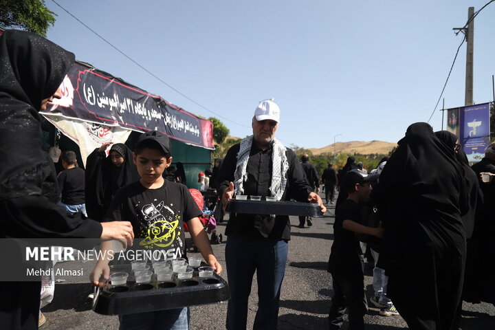 مراسم جاماندگان اربعین در استان‌ها
