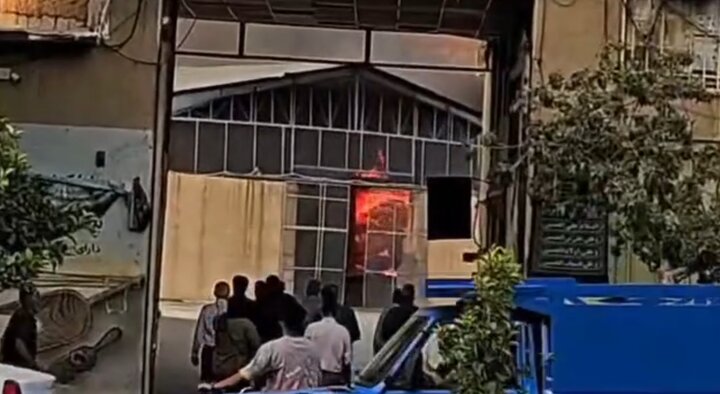 آتشسوزی سوله آرد گندم در شیراز