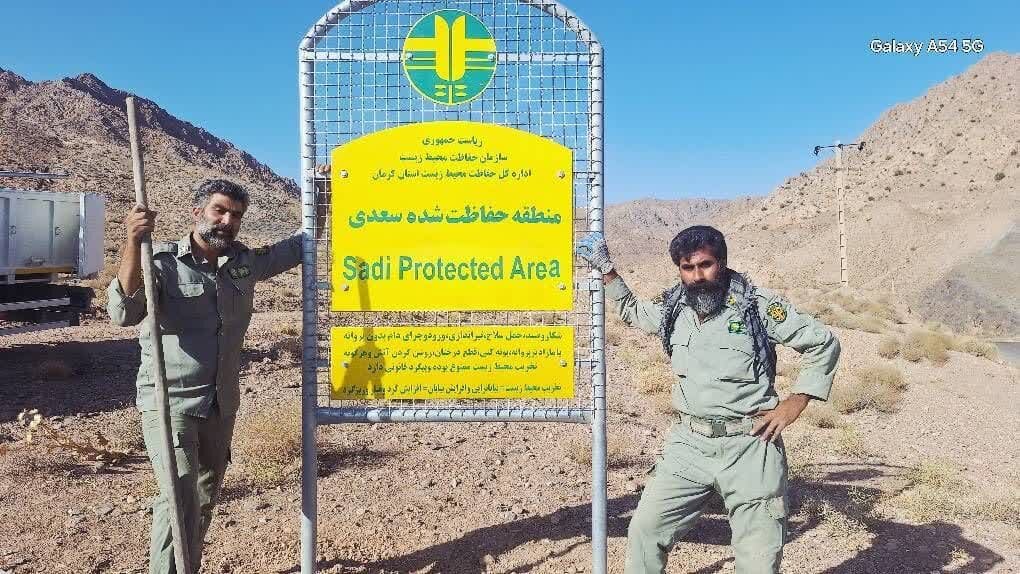 تابلوهای شناسایی در منطقه حفاظت شده سعدی کرمان نصب شد