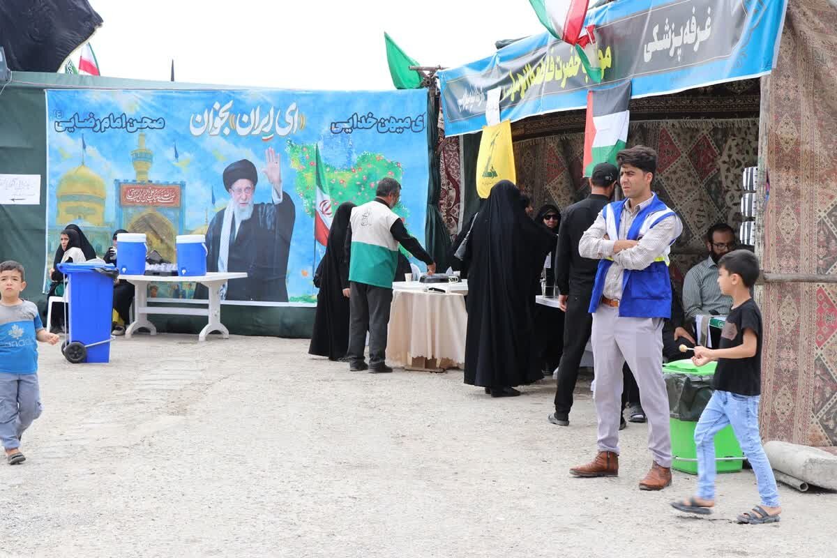 خدمت‌رسانی ۶۰ موکب خراسان شمالی به ۱۳ هزار زائر پیاده امام رضا(ع)