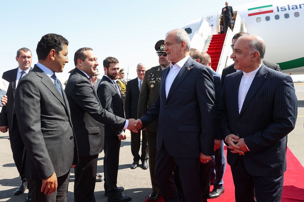 President Pezeshkian  in Armenia