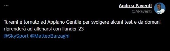 شوک به مهاجم تیم ملی ایران؛ طارمی در تیم زیر ۲۳ ساله های اینتر!