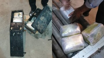 کشف مواد مخدر جاسازی شده در کاور باطری یک کامیون در گمرک آستارا
