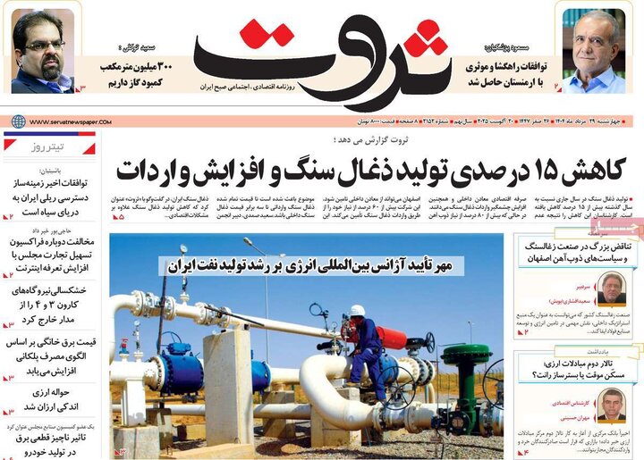 روزنامه‌های اقتصادی سال 1404