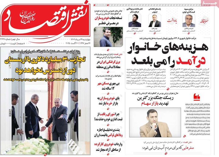 روزنامه‌های اقتصادی سال 1404