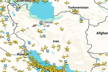 Flights resumed in skies over western Iran