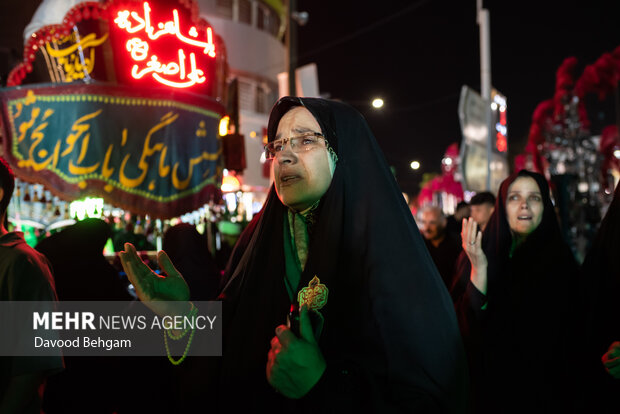 عزاداری شب رحلت پیامبر(ص) و شهادت امام حسن(ع) در مشهد