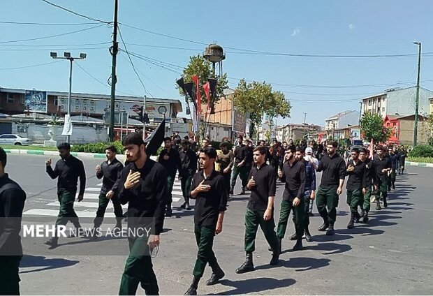 نوای ماتم در کوچه‌ پس‌ کوچه‌های گیلان طنین‌انداز شد