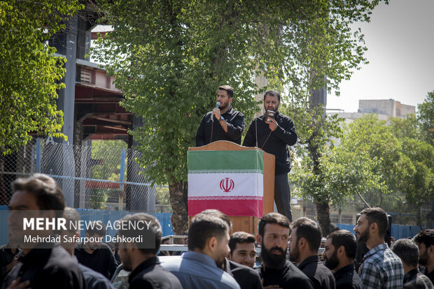 دسته روی و مراسم سوگواری دهه پایانی صفر در شهرکرد
