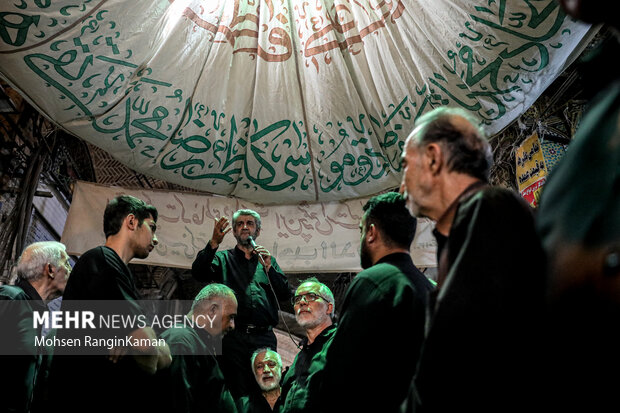 عزاداری روز بیست و هشتم ماه صفر در بازار تهران