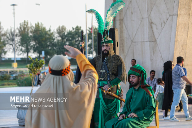 مراسم تعزیه‌خوانی حضرت سیدالشهدا(ع) در امتداد رویداد «سوگ سرو»