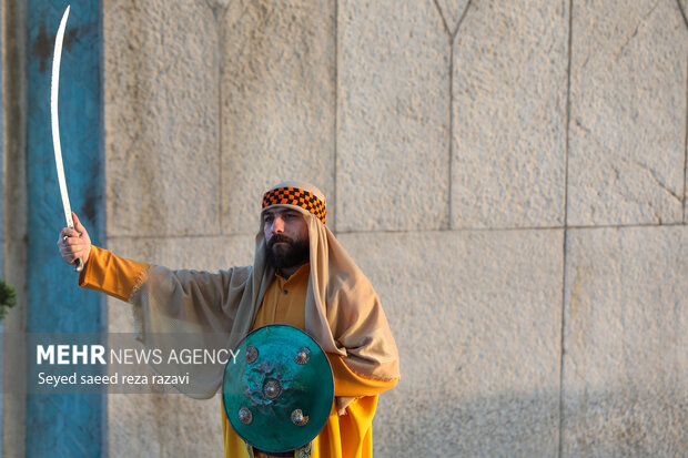مراسم تعزیه‌خوانی حضرت سیدالشهدا(ع) در امتداد رویداد «سوگ سرو»