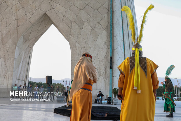 مراسم تعزیه‌خوانی حضرت سیدالشهدا(ع) در امتداد رویداد «سوگ سرو»