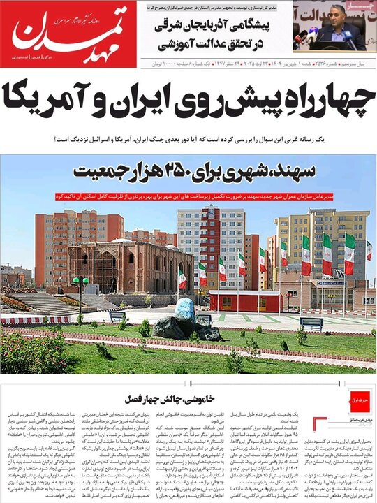 روزنامه های آذربایجان‌شرقی