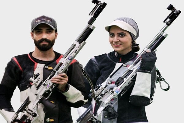 تیم میکس تفنگ 10 متر ایران چهارم آسیا شد