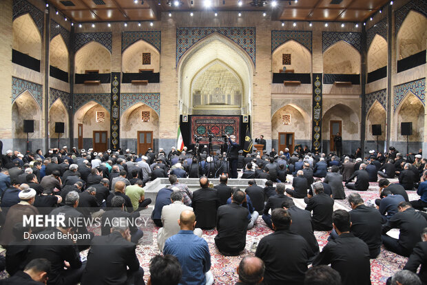 مراسم عزاداری ایام پایانی ماه صفر در دارالقرآن حرم رضوی