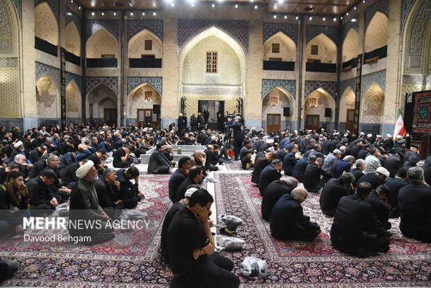 مراسم عزاداری ایام پایانی ماه صفر در دارالقرآن حرم رضوی