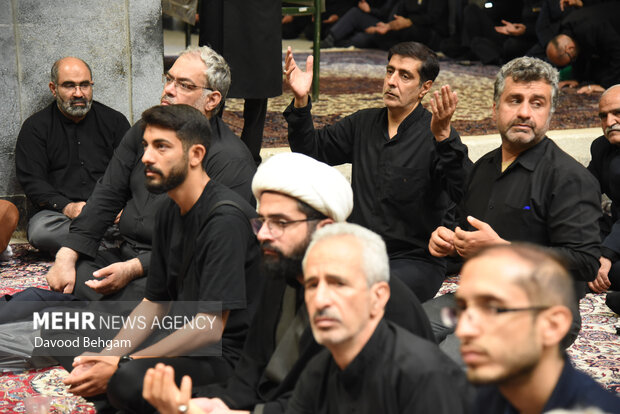 مراسم عزاداری ایام پایانی ماه صفر در دارالقرآن حرم رضوی