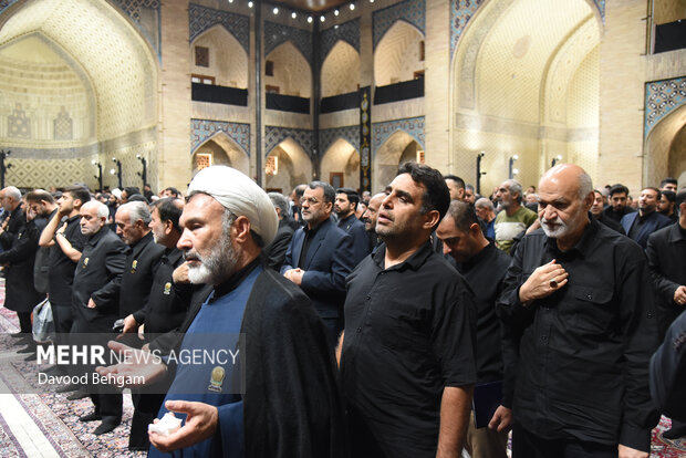 مراسم عزاداری ایام پایانی ماه صفر در دارالقرآن حرم رضوی
