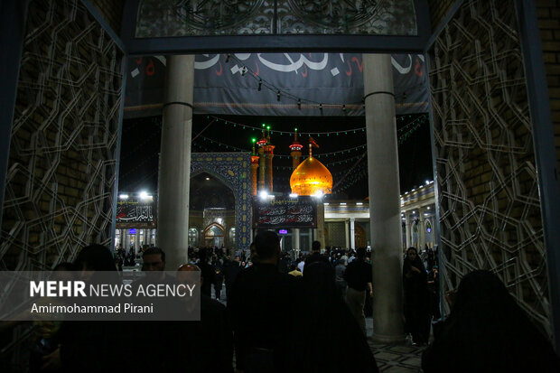 عزاداری شهادت امام رضا(ع) در حرم بانوی کرامت