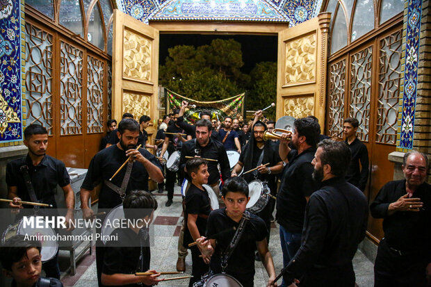 عزاداری شهادت امام رضا(ع) در حرم بانوی کرامت
