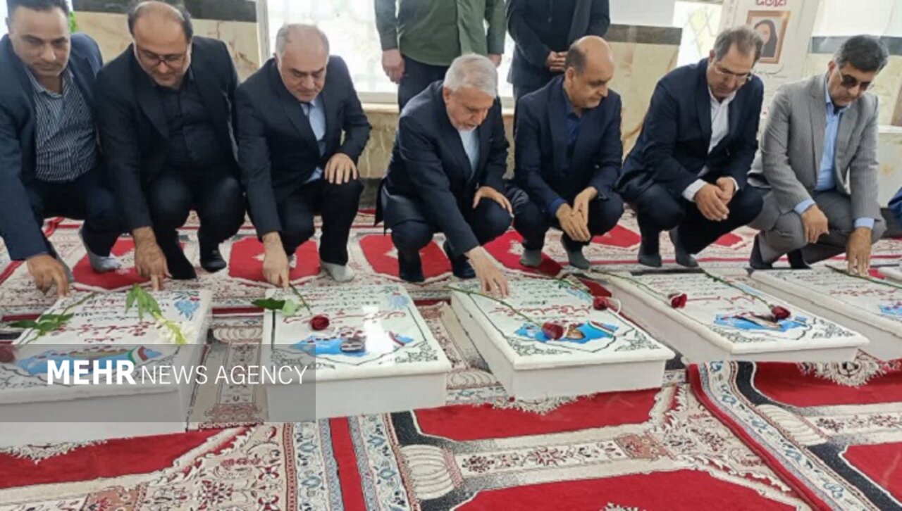 ادای احترام وزیر میراث فرهنگی به مقام شهدای جنگ ۱۲ روزه در آستانه ادای احترام وزیر میراث فرهنگی به مقام شهدای جنگ ۱۲ روزه در آستانه