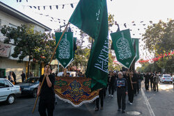 دسته عزاداری عصر شهادت امام رضا (ع) در رشت