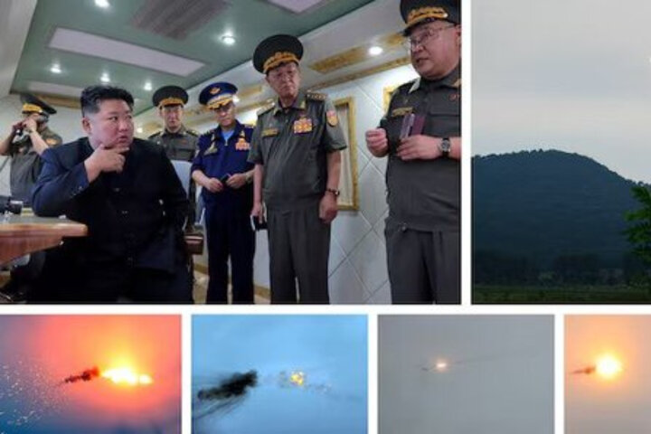 N. Korea test-fires new air defense missiles