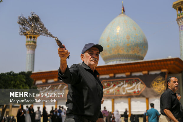 عزاداری شهادت امام رضا در حرم شاهچراغ