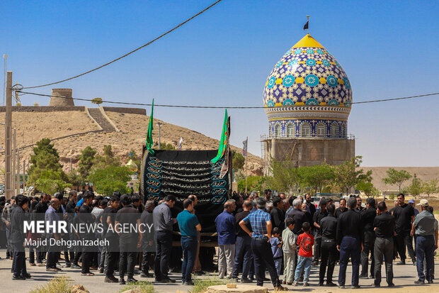 آیین «نخل برداری» شهادت امام رضا(ع) در بنادکوک دیزه