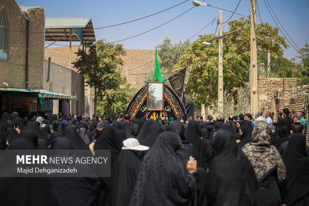 آیین «نخل برداری» شهادت امام رضا(ع) در بنادکوک دیزه