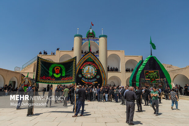آیین «نخل برداری» شهادت امام رضا(ع) در بنادکوک دیزه