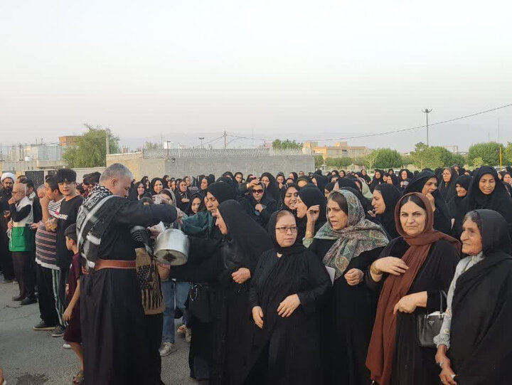 پیادهروی و سوگواری شهادت امام رضا(ع) در خنج فارس برگزار شد