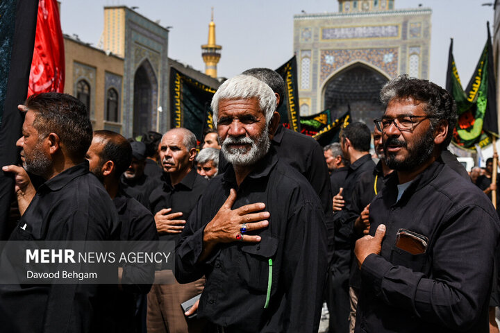 İmam Rıza (a.s) Türbesi'nde matem töreni