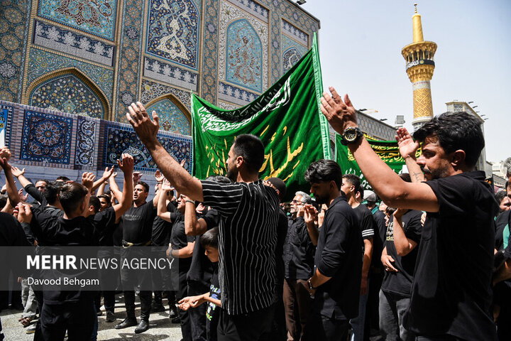 İmam Rıza (a.s) Türbesi'nde matem töreni