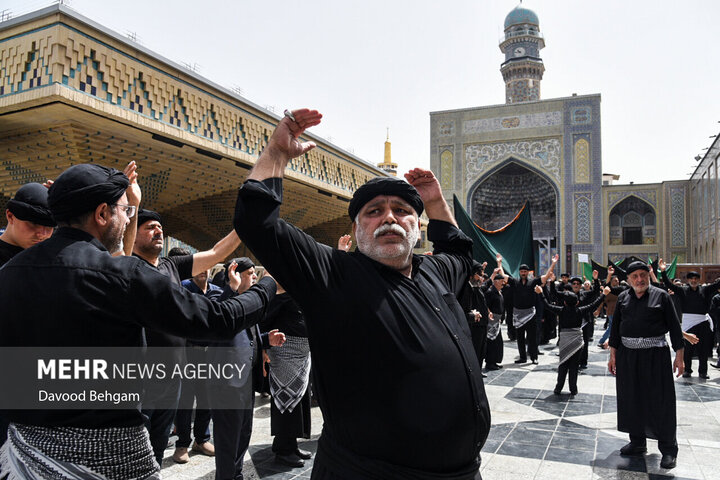İmam Rıza (a.s) Türbesi'nde matem töreni