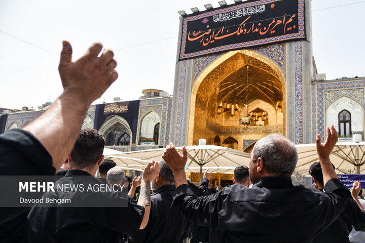 İmam Rıza (a.s) Türbesi'nde matem töreni