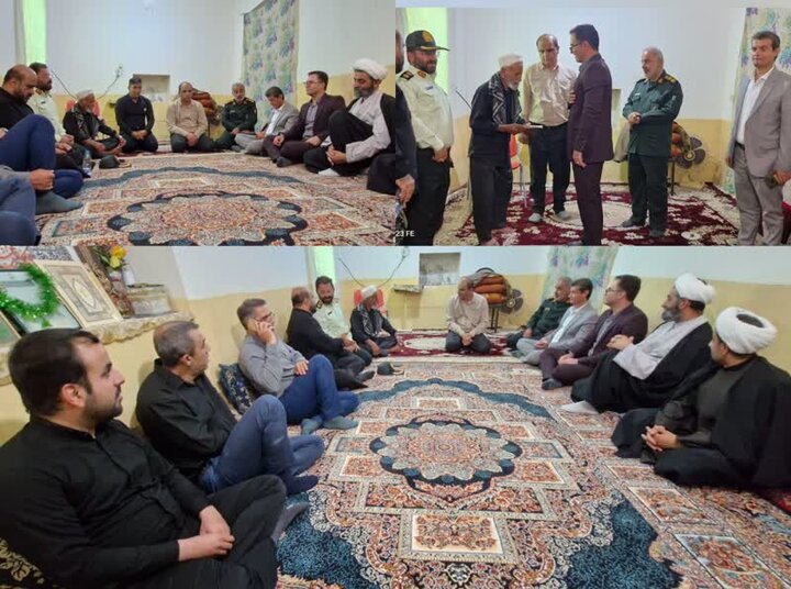 تقویت روحیه خدمتگزاری مسئولان در دیدار با خانواده شهدا