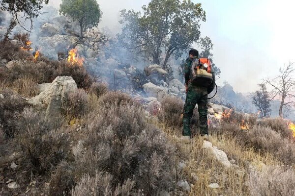 آتشسوزی مجدد در ارتفاعات شیطانکوه لاهیجان مهار شد آتشسوزی مجدد در ارتفاعات شیطانکوه لاهیجان مهار شد