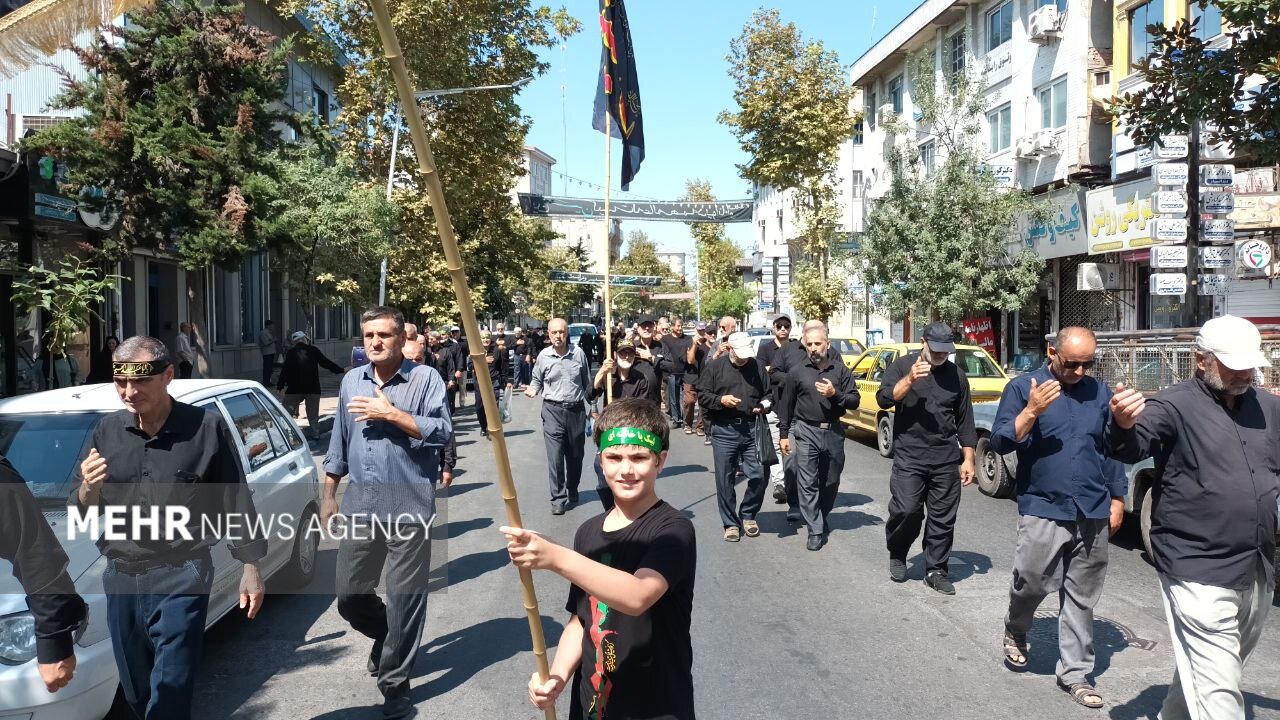 گیلان در عزای امام رئوف (ع)؛ نوای «یا رضا» در کوچه های گیلان پیچید