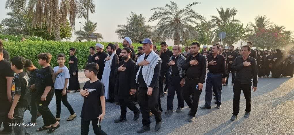 برگزاری دسته عزاداری در سالگرد شهادت امام رضا(ع) در سیراف