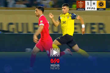 گل اول پرسپولیس به سپاهان توسط علی علیپور